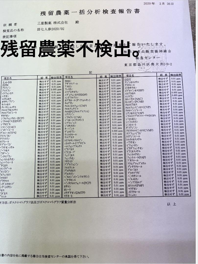 原料入荷から製品厳格に検査。重金属・農薬など、あらゆる安全基準をクリアしています