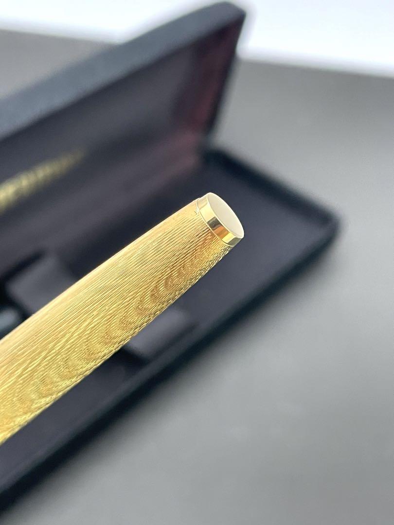 WATERMAN 万年筆 ビンテージ CF-44T 18K 美品 モアレ