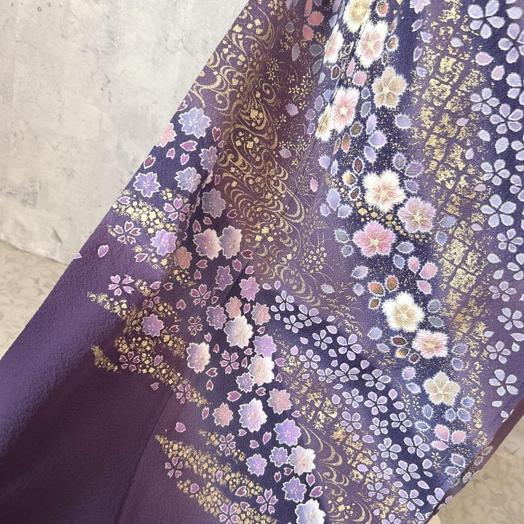 訪問着フルセット　翠山工房　ヤマト謹製　着物　正絹　スモールサイズ