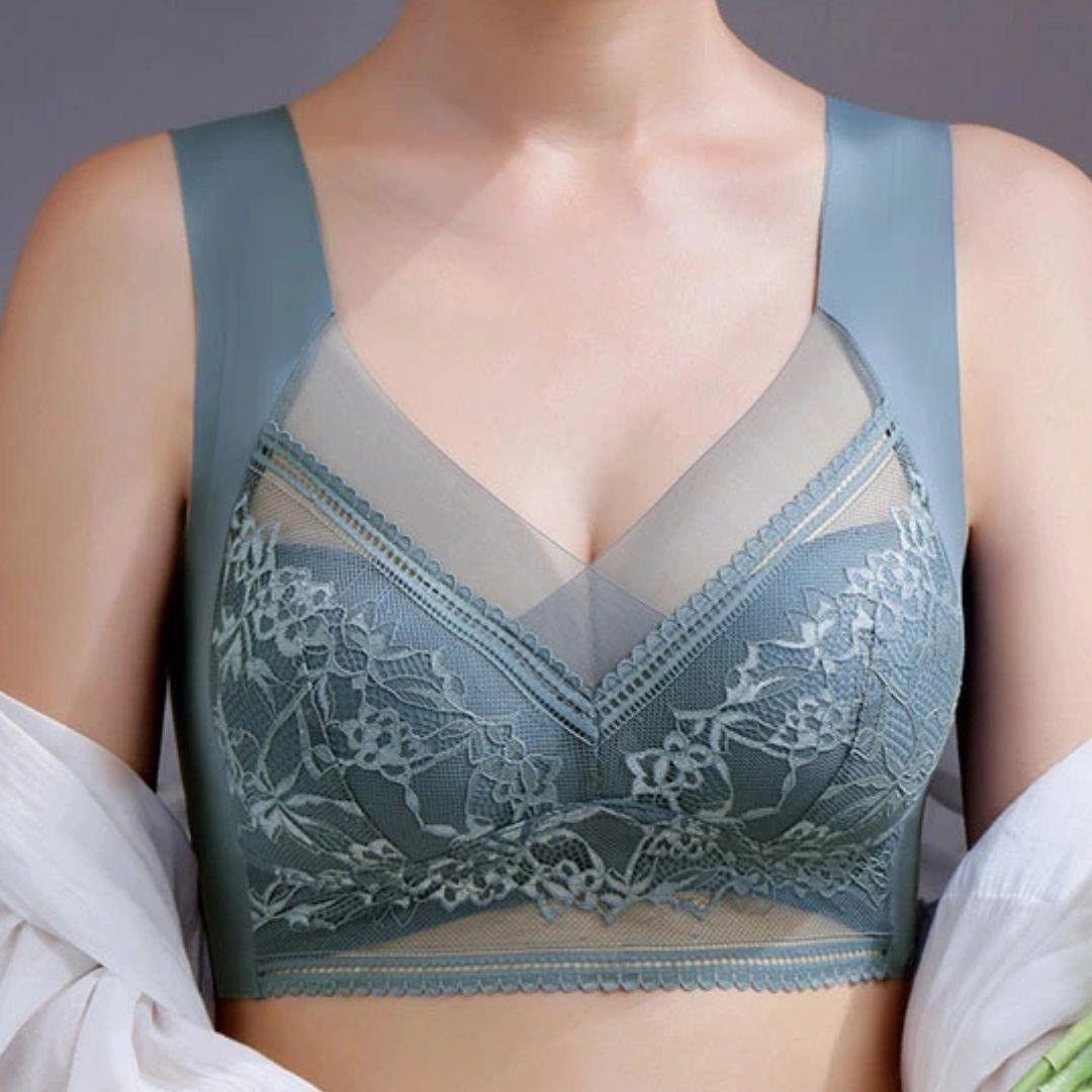 【Size 3L】 Set of 3: Pink, Red, Beige Seamless Night Bra