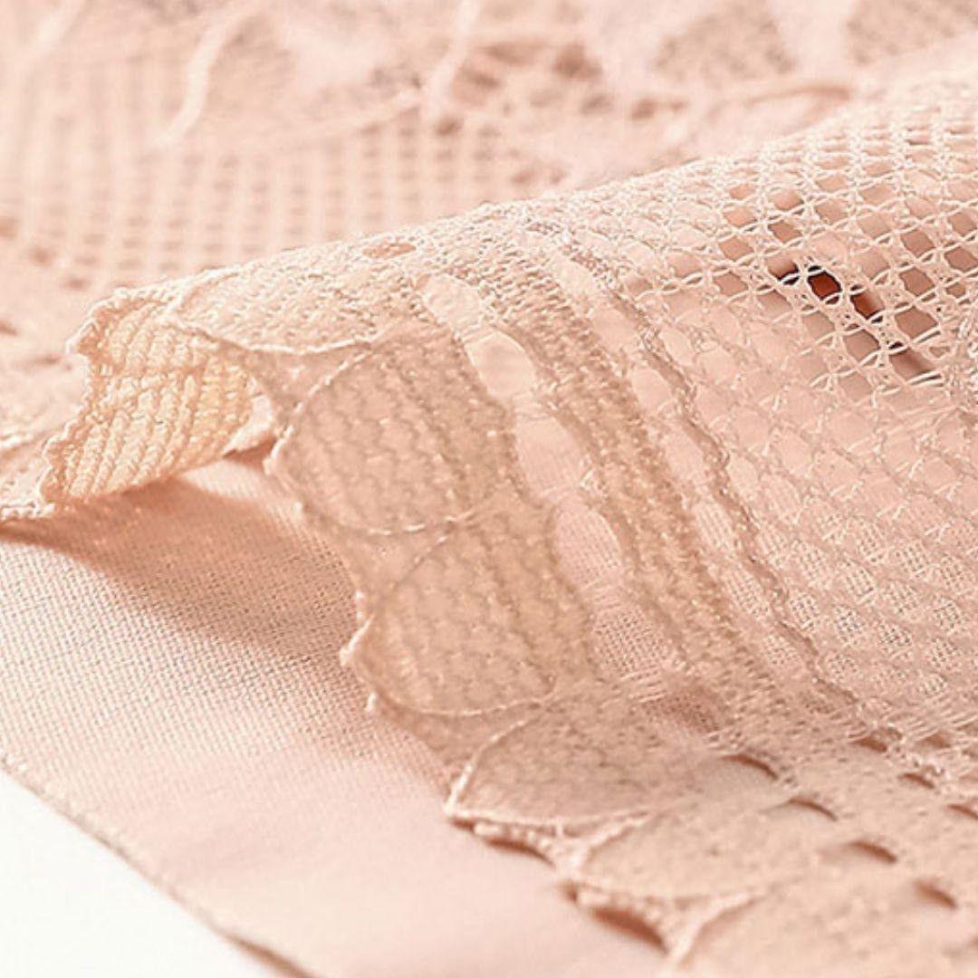 【Size 3L】 Set of 3: Pink, Red, Beige Seamless Night Bra