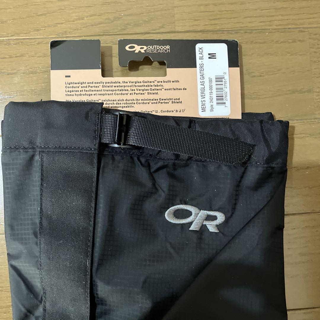 新品登山用ゲイターOutdoor Research ブラックＭ