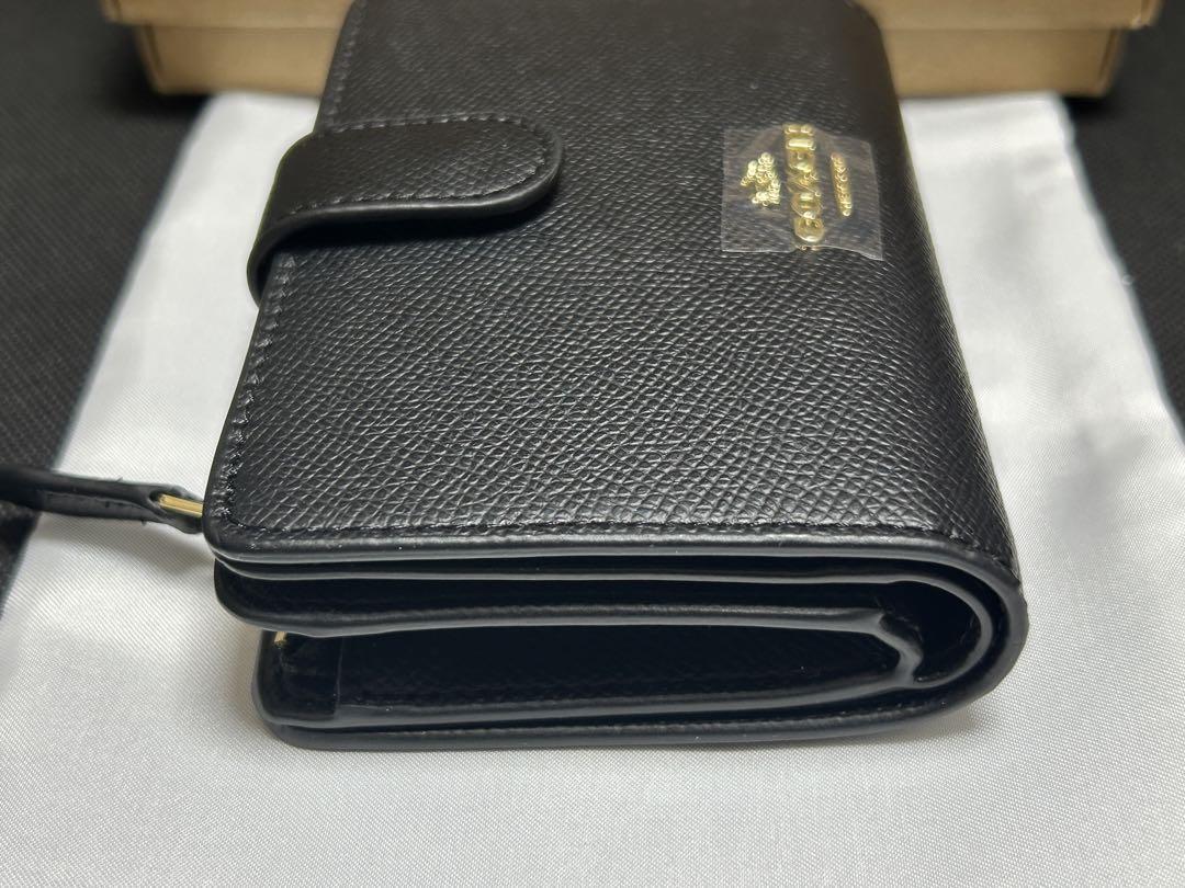 新品未使用‼️COACH 財布　二つ折り　折り財布　ミディアムウォレット　ブラック
