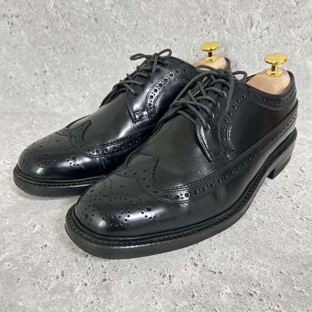 【美品】REGAL 676 ウイングチップ 革靴 24.5 黒 外羽根