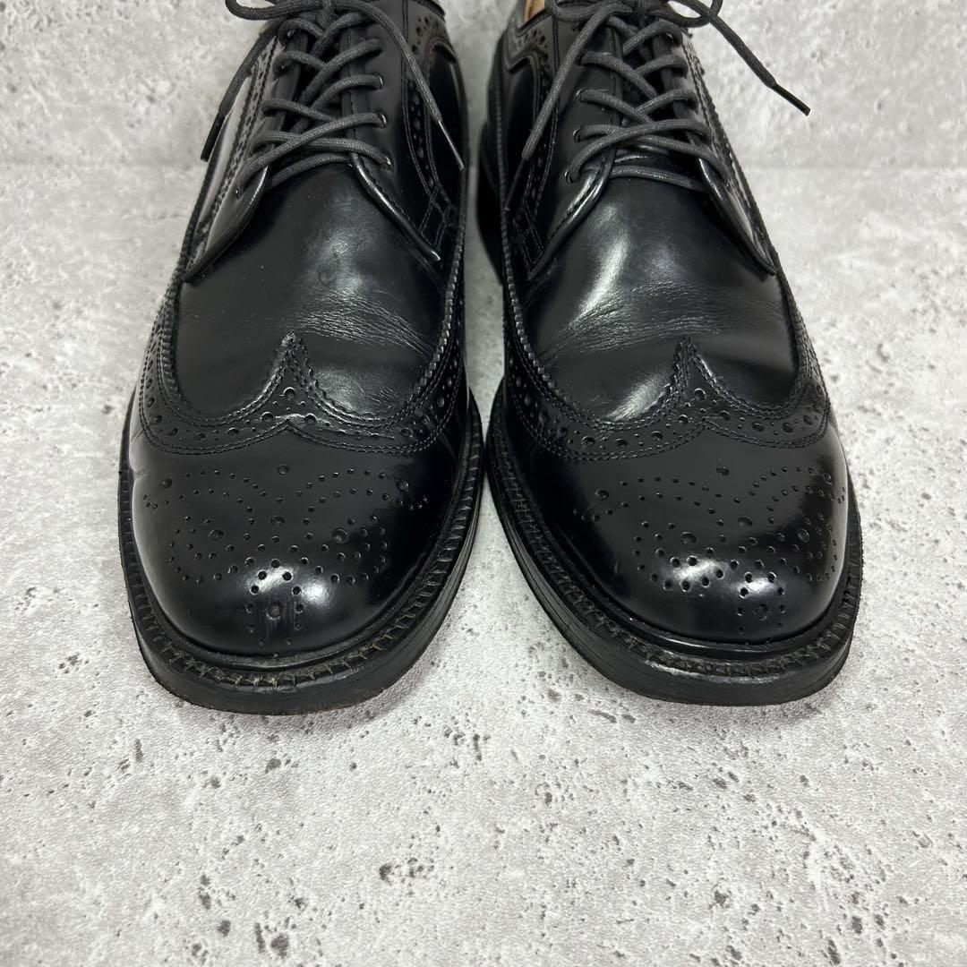 【美品】REGAL 676 ウイングチップ 革靴 24.5 黒 外羽根