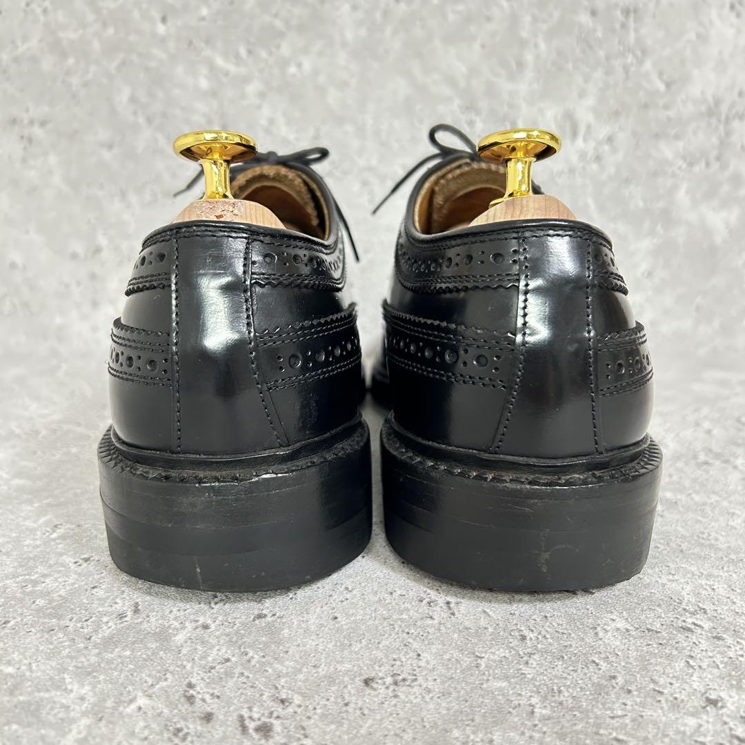 【美品】REGAL 676 ウイングチップ 革靴 24.5 黒 外羽根