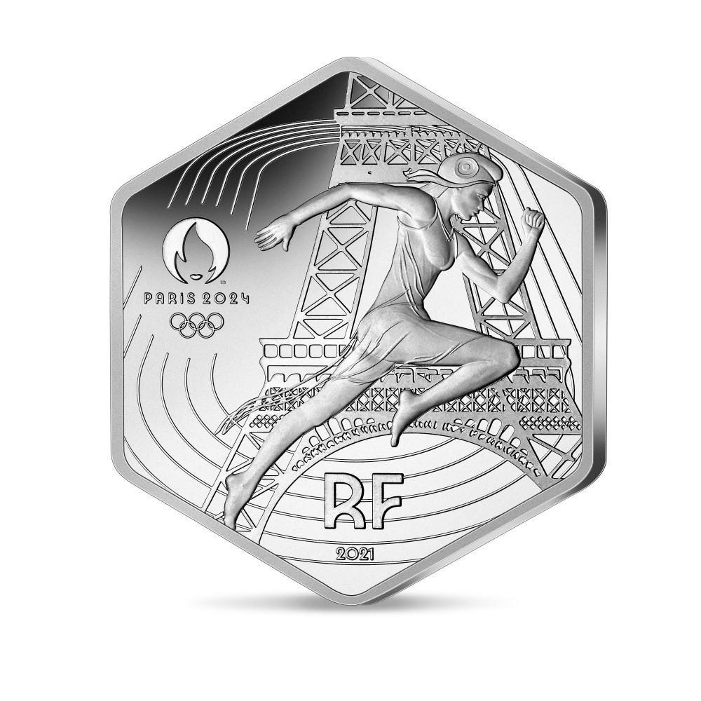 【12月スーパーSALE 15%OFF】 パリ2024 フランス 2021 オリンピック開催記念 プルーフ銀貨 10ユーロ - 旧貨幣/金貨/銀貨/記念硬貨