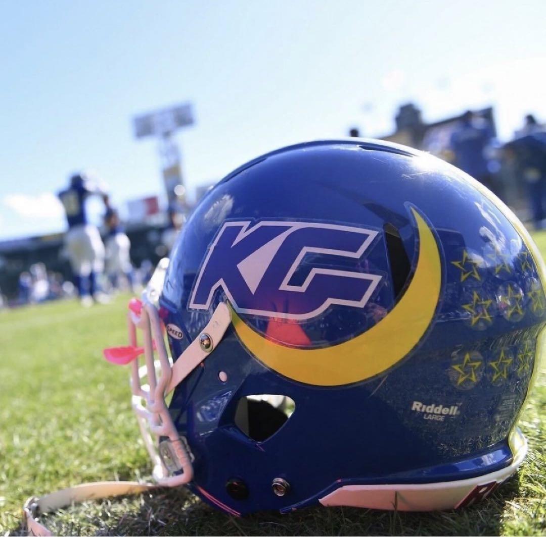 関西学院大学“FIGHTERS“試合用ヘルメット(選手実使用) （関西