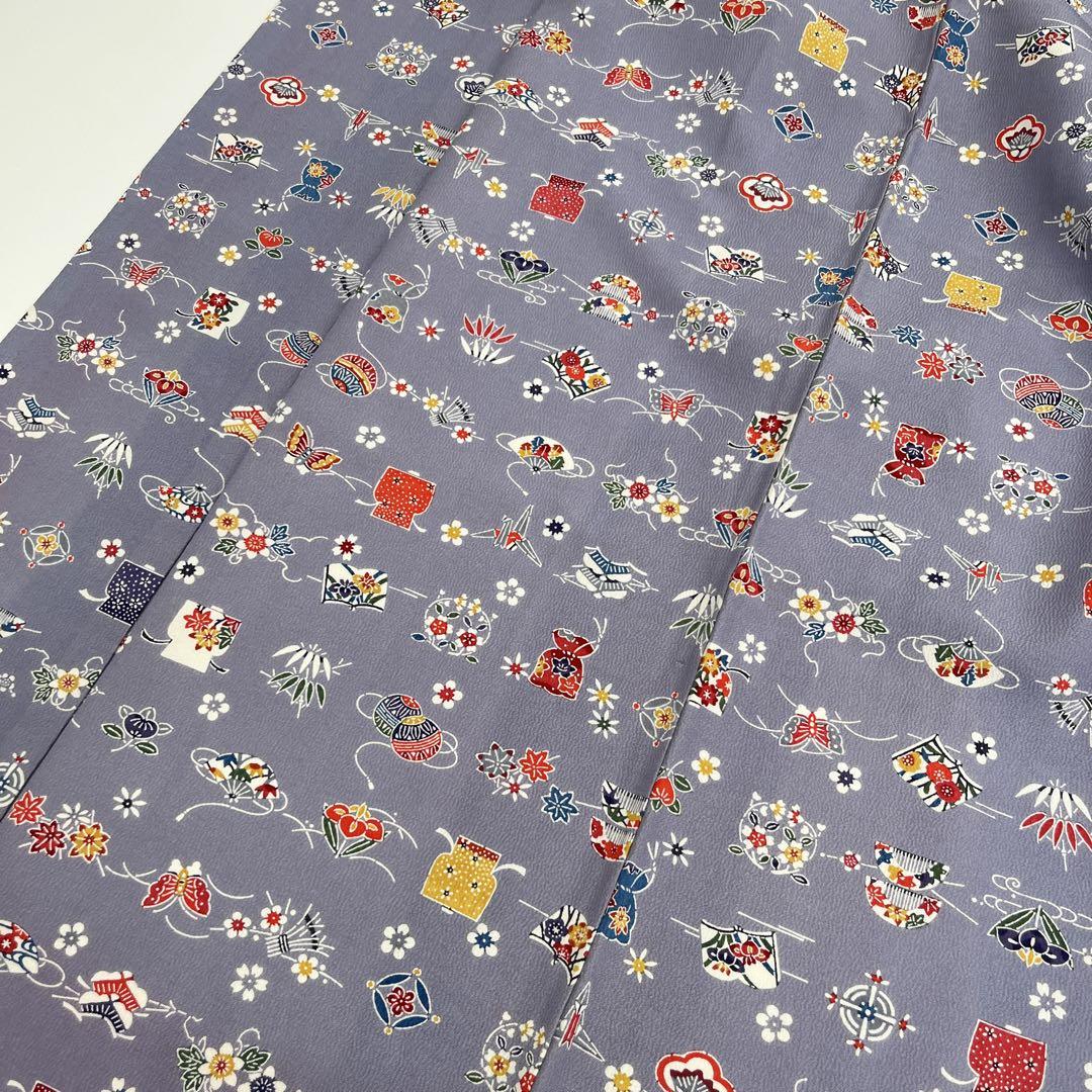 安い 価格ファッション - 小紋 可愛い染め ちりめん 正絹 AK-5517