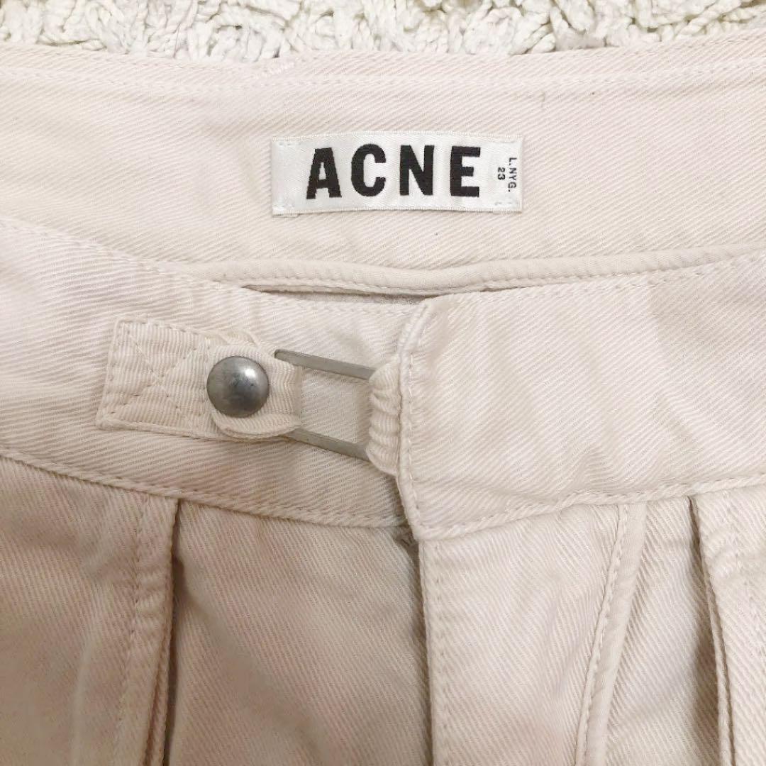 Acne アクネ ショートパンツ オフホワイト 48 Lサイズ Acne アクネ ショートパンツ オフホワイト 48 Lサイズ