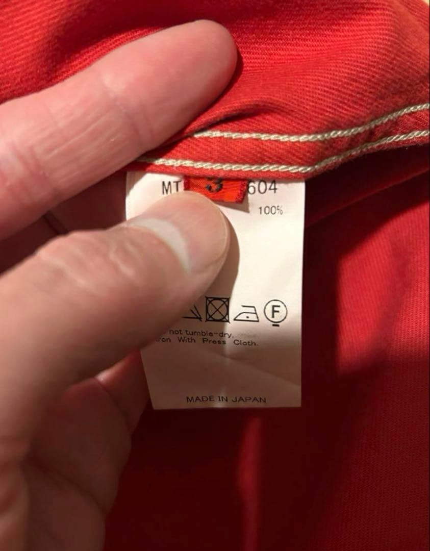 maatee&sons mad work shirt red サイズ3