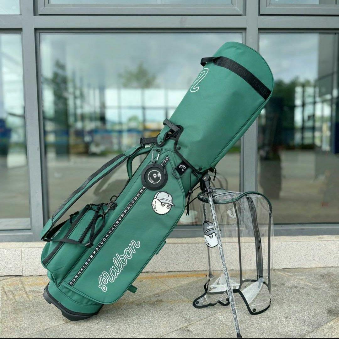 週末限定ンセール Malbon golf 大人気 マルボンゴルフ キャディバッグ キャンバス ゴルフバッグ・キャディバッグ