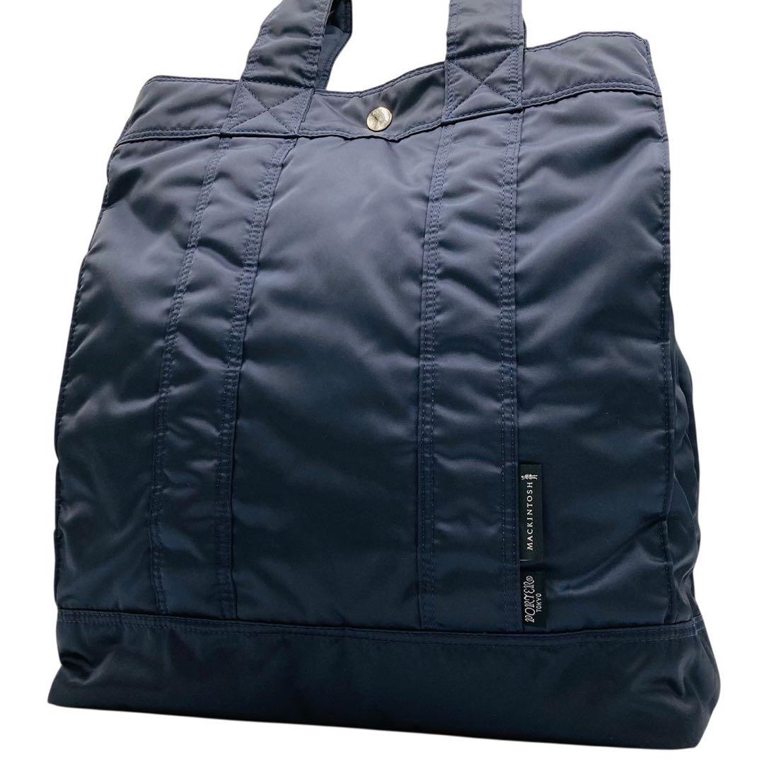 極美品✨️ポーター　トートバッグ　ナイロン　ネイビー　マッキントッシュ　コラボ
