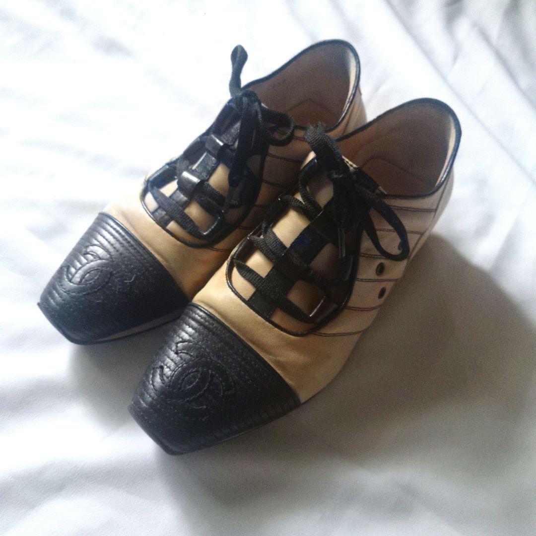 CHANEL レザースニーカー 36.5cm