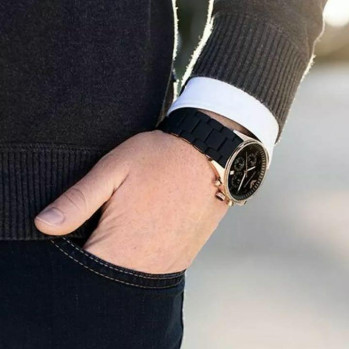 全品5倍 正規品 アルマーニ ARMANI メンズ 腕時計 ゴールド ブラック rCUIL-m34556384154 格安本物保証