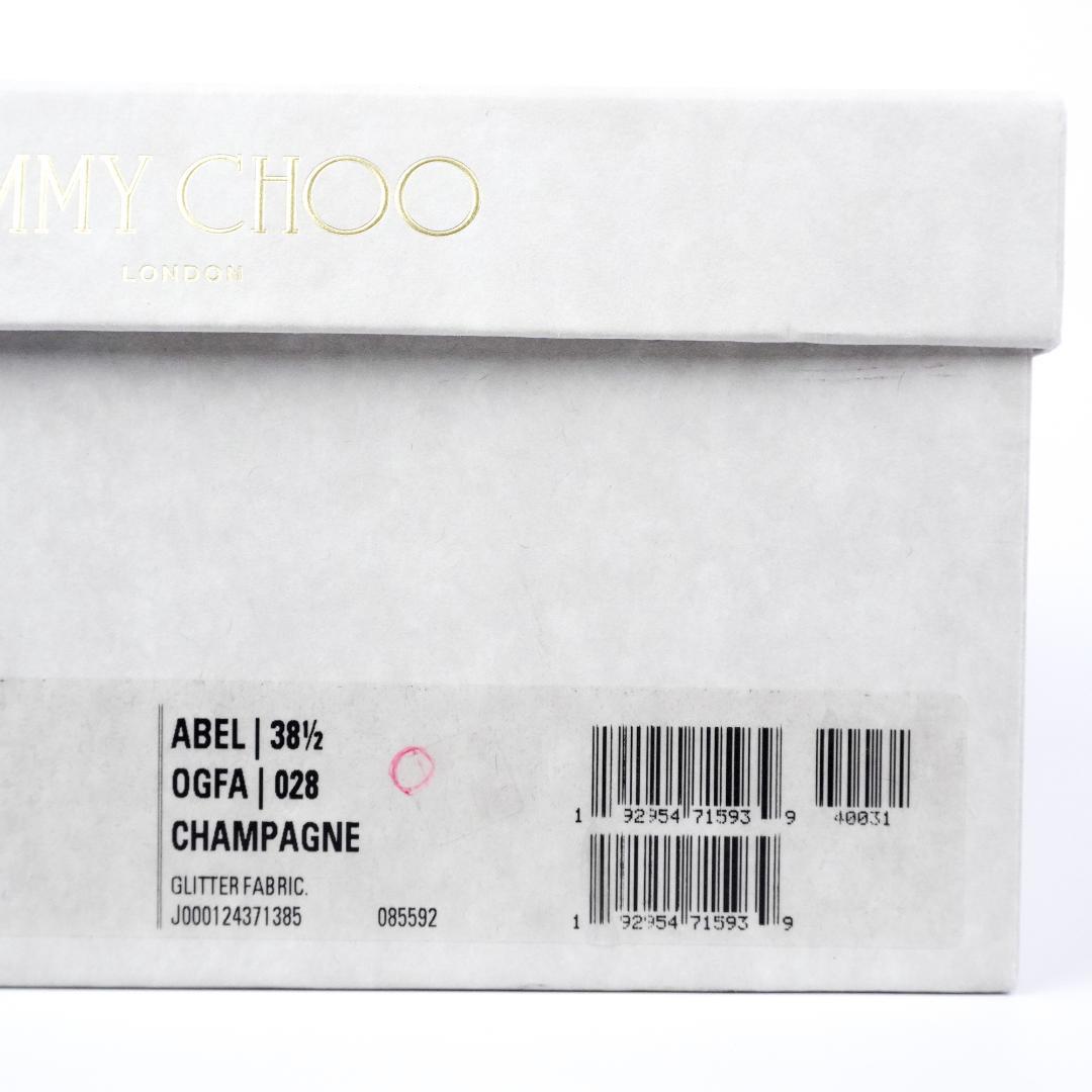 EU38.5 JIMMY CHOO ハイヒール ゴールド/シルバー 美品395A