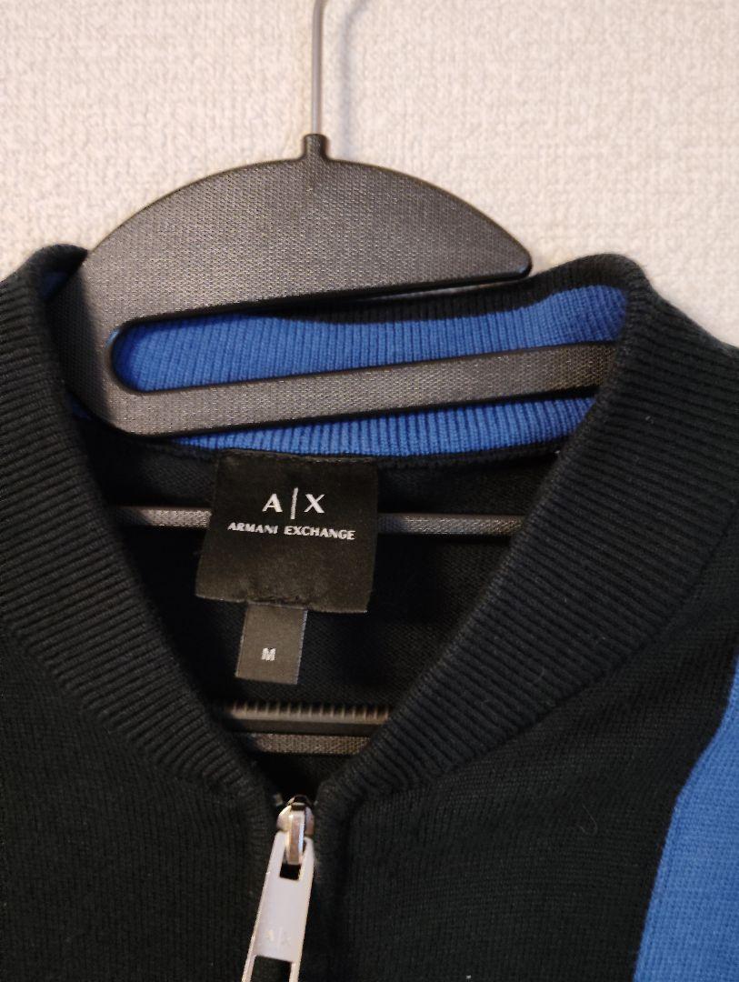ARMANI EXCHANGE ジャンパー M 黒/青