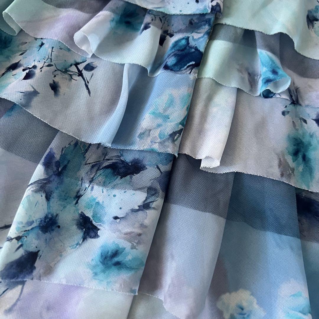 美品 LANVIN ランバン カーディガン ニット フリル ブラウス 紺