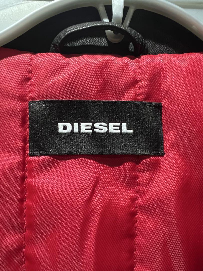 DIESEL 黒ジャケット サイズ16 WHAT EVER