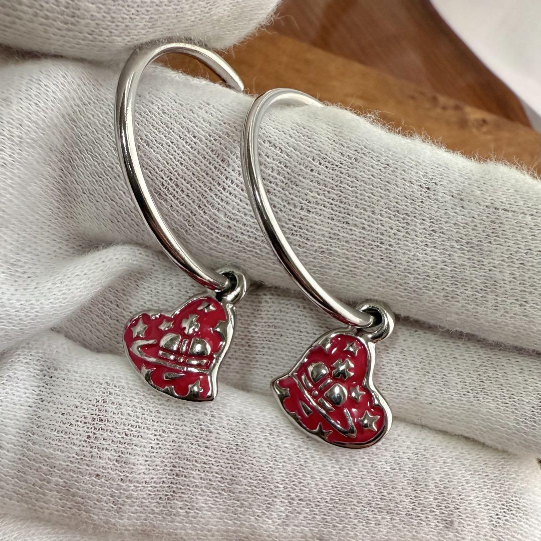 未使用正規品VivienneWestwood ハートオーブ/フープピアス