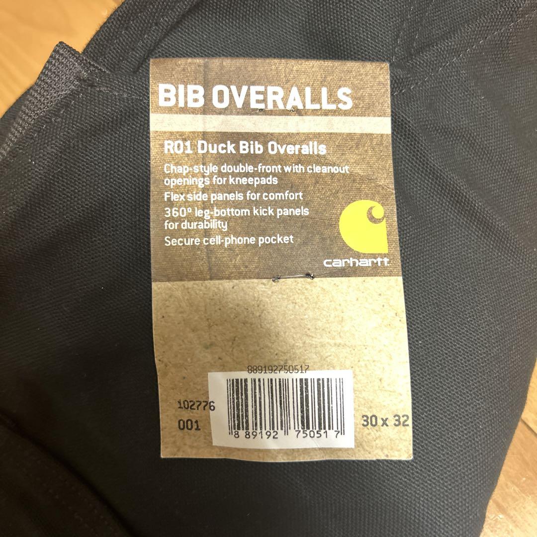Carhartt R01 ダックビブオーバーオール 30x32