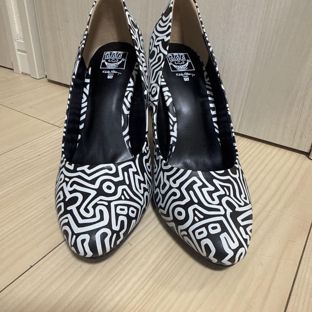キースヘリング×SLY ウェッジヒールパンプス Mサイズ