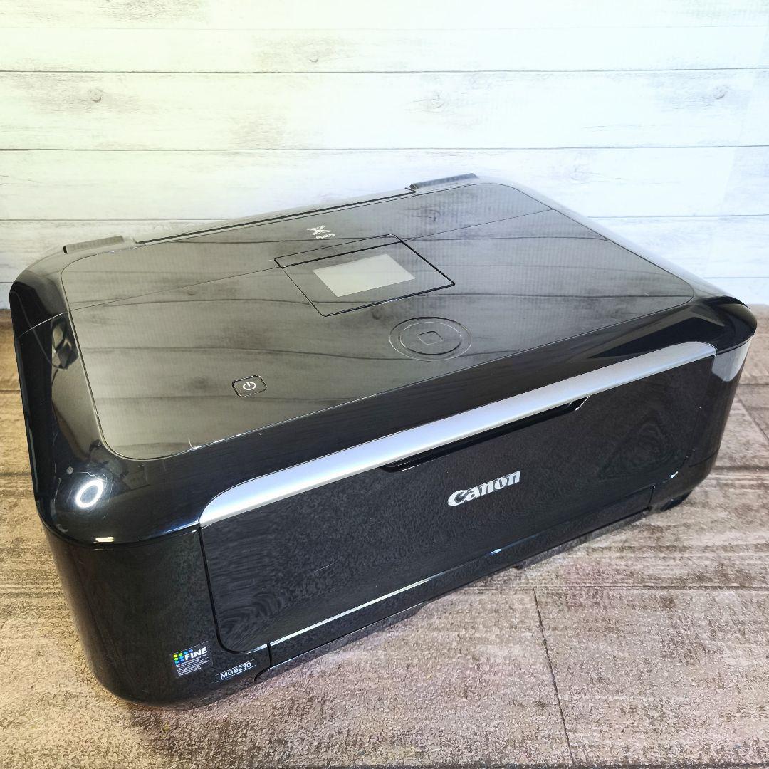 使用枚数少】Canon カラープリンター PIXUS MG6230 BK PC周辺機器