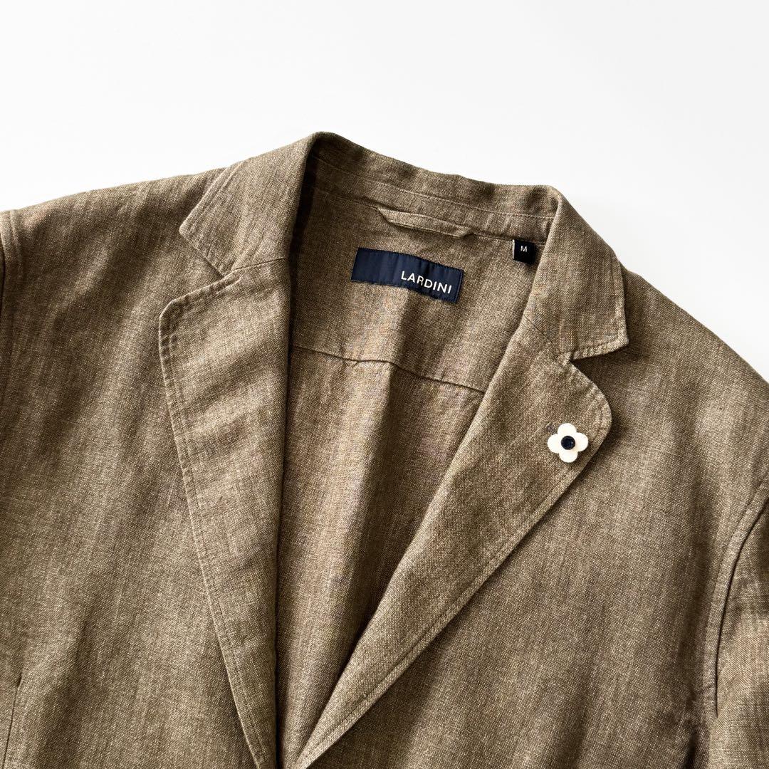 LARDINI ラルディーニ リネン シングル 2B ジャケット