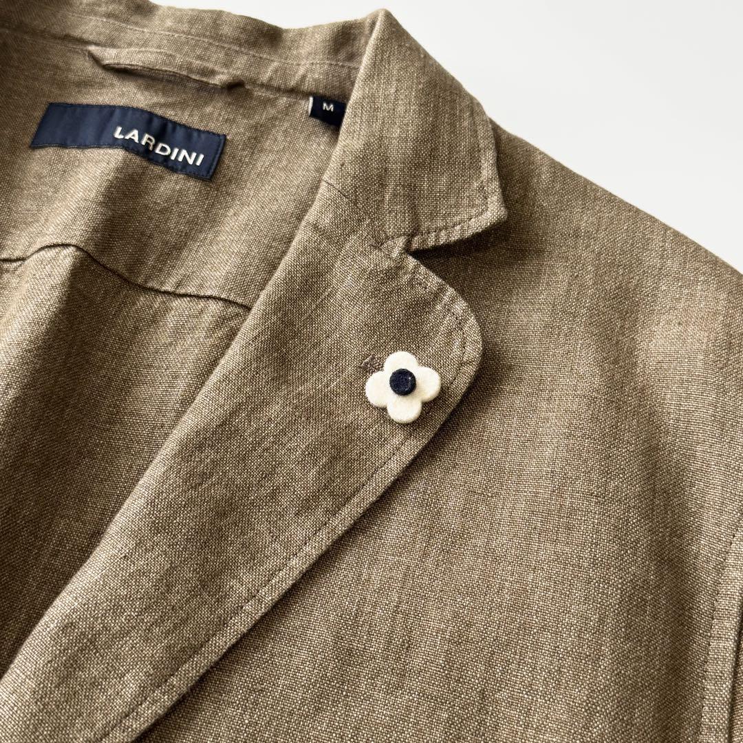 LARDINI ラルディーニ リネン シングル 2B ジャケット