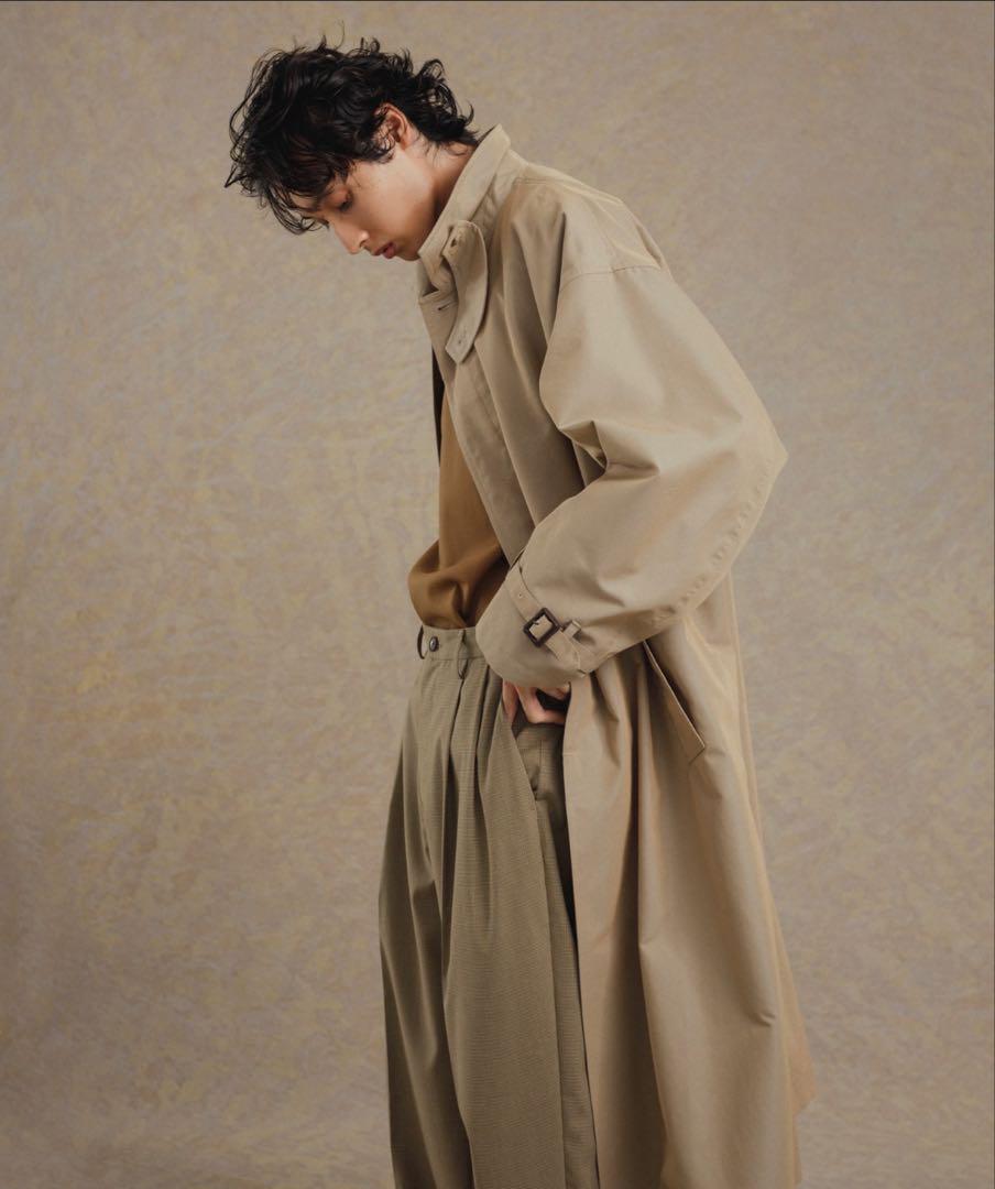 ADAM ET ROPE バルマカーンコート、ステンカラーコート、ベージュ、M
