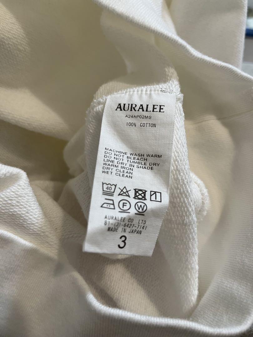 AURALEE ホワイト トレーナー サイズ3