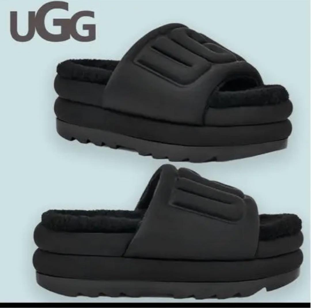 UGG 黒 モコモコサンダル