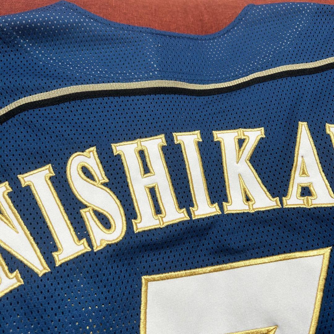 美品✨西川遥輝 ユニフォーム L 日本ハムファイターズ メンズ 刺繍ロゴ 北海道日本ハムファイターズ 西川遥輝選手の刺繍ユニフォーム(第
