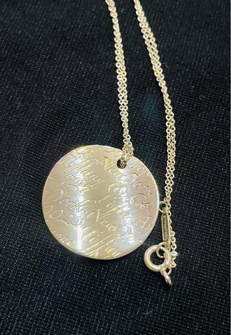 【美品】Tiffany ネックレス シルバー ノーツ サークル