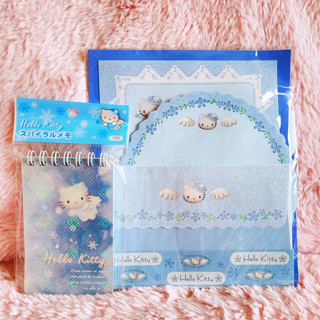 レア♡サンリオ♡キティ 海外限定 エンジェル メモ 2000年 希少レア ハローキティ エンジェル メモ レターセット USA