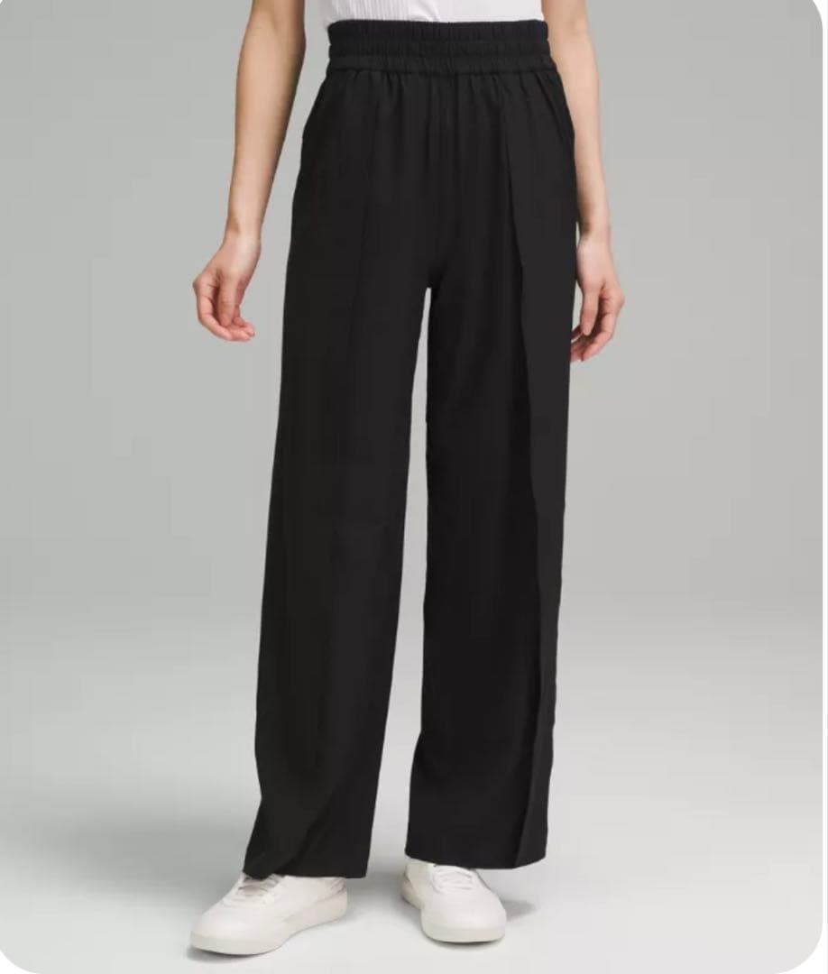 ルルレモン フロントプリーツ ハイライズワイドレッグパンツ *アジアフィットS・lululemon