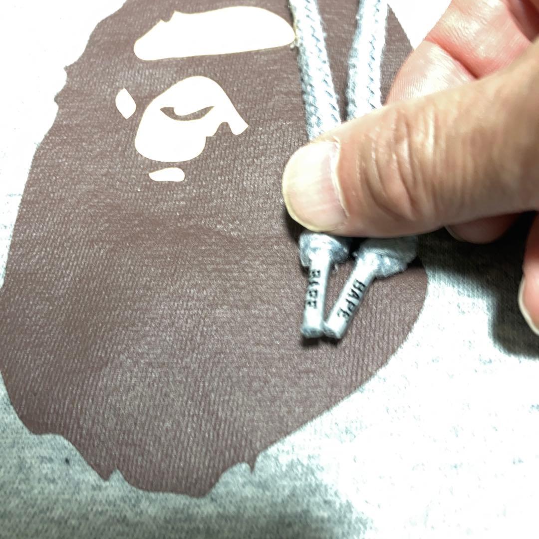 APE_カレッジロゴ_フーディ_MサイズM・A BATHING