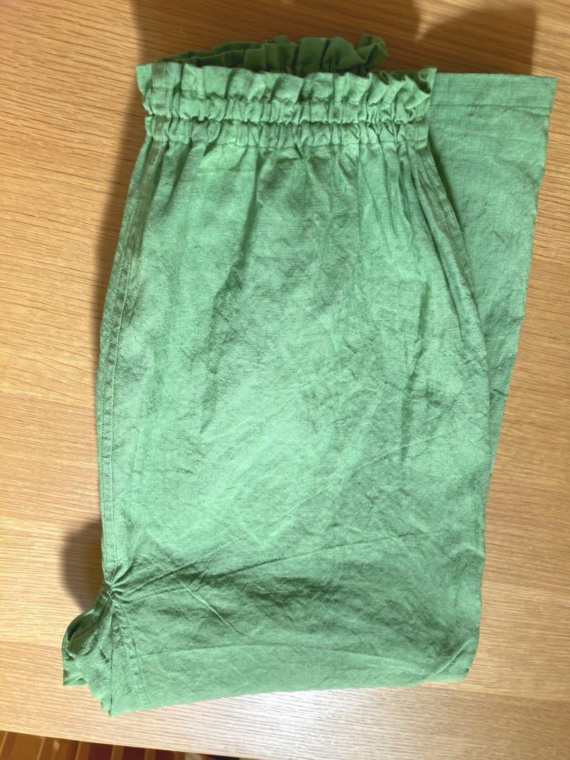 未使用】ハンドメイド リネン もんぺ