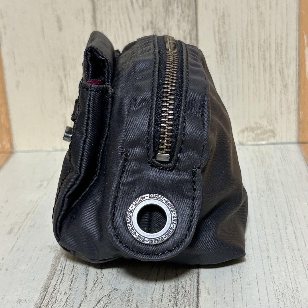 半額 50％OFFの通販 DIESEL】ディーゼル ポーチ バッグ ブラック ターンロック バッグ