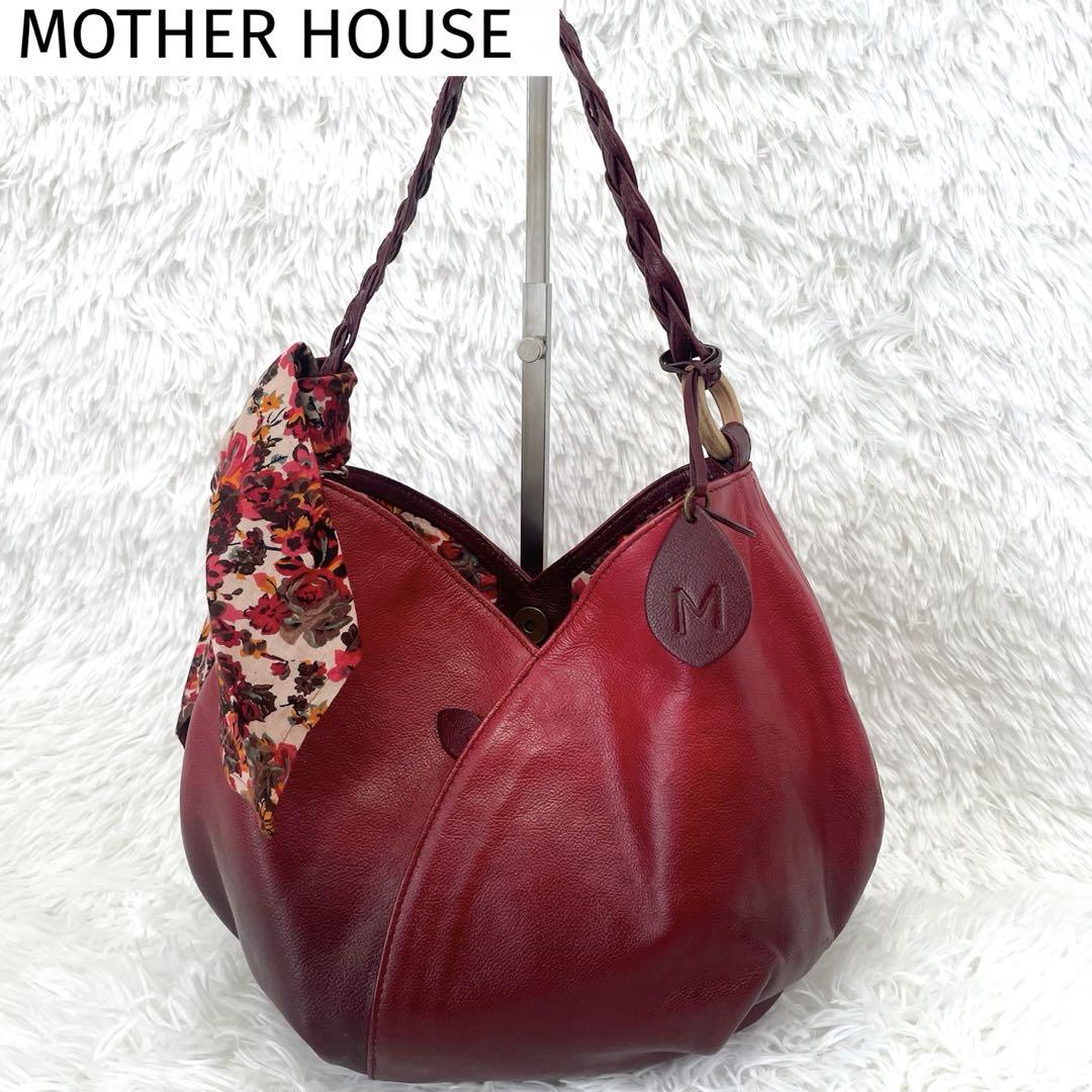 美品 MOTHERHOUSE ハナビラ ミズバショウ　グラデーション バッグ
