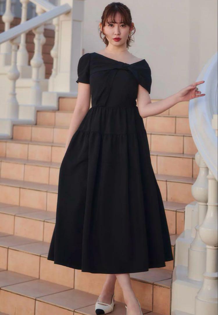 ワンピース Twisted Ribbon Tiered Dress