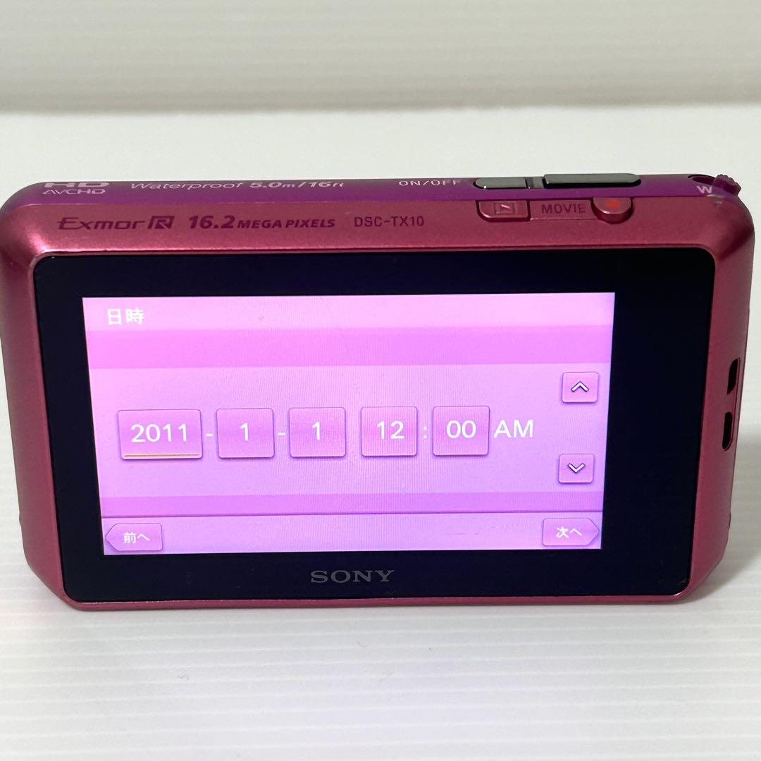 【動作OK】SONY Cyber-shot DSC-TX10 デジカメ　防水