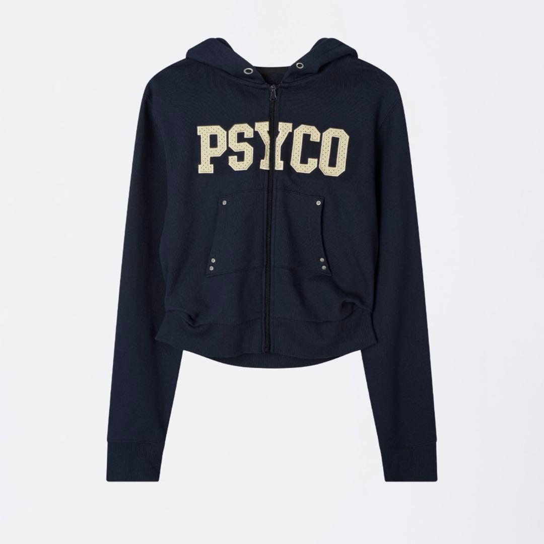 SCULPTOR PSYCHO ロゴ パーカー ネイビーM SCULPTOR