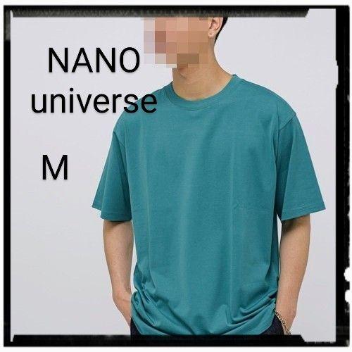 NANO universe【美品】Tシャツ クルーネック ブルー M