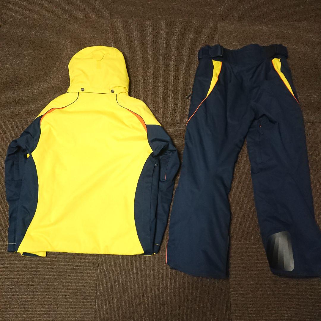 MIZUNO イエロー×ネイビースキーウェア上下セットアップ