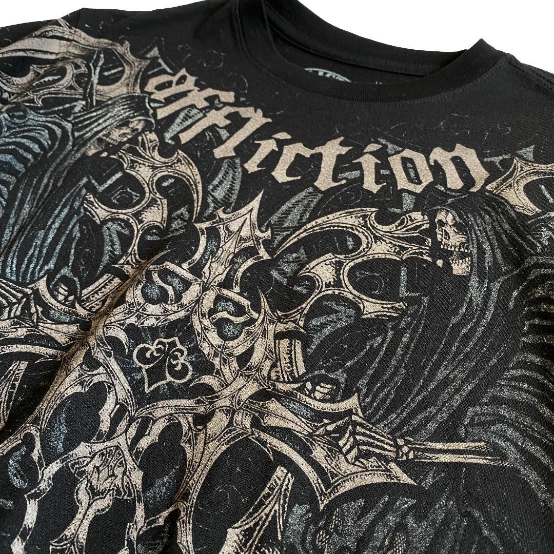 00s Affliction Haunted Passage USA製 Tシャツ 00s Affliction Haunted Passage USA製 Tシャツ