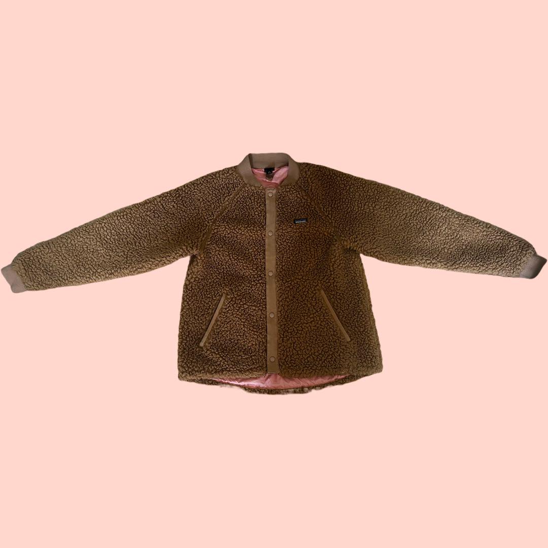 Patagonia ボアジャケット ベージュ キッズ160 XXL