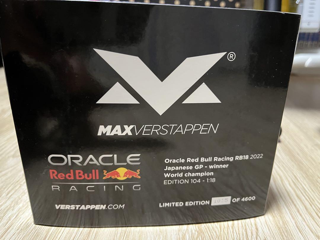 かわいい！ 1/18 フェルスタッペン 別注 日本GP チャンピオン 角田移籍記念 ミニカー