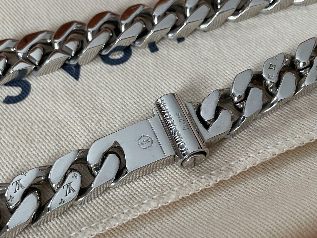 LOUIS VUITTON コリエLVチェーンリンクスネックレス
