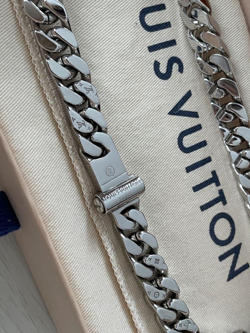 LOUIS VUITTON コリエLVチェーンリンクスネックレス
